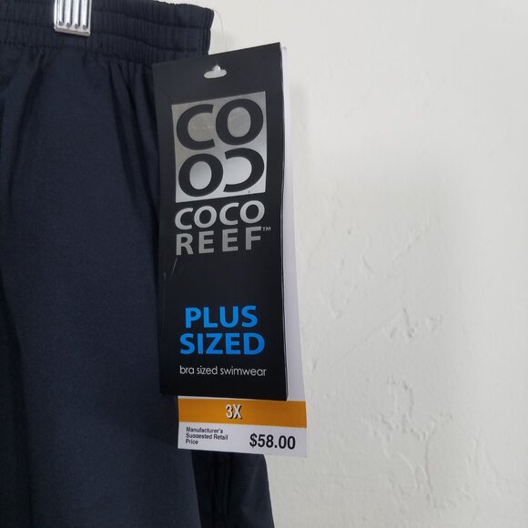 NWT Coco Reef Swim Pull On Shorts Black Size 3X - Picture 3 of 7
